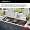 45” Workstation Undermount Single Bowl 16 Gauge Stainless Steel Kitchen Sink with 2-Tier WorkFlow™ Ledge and Accessories